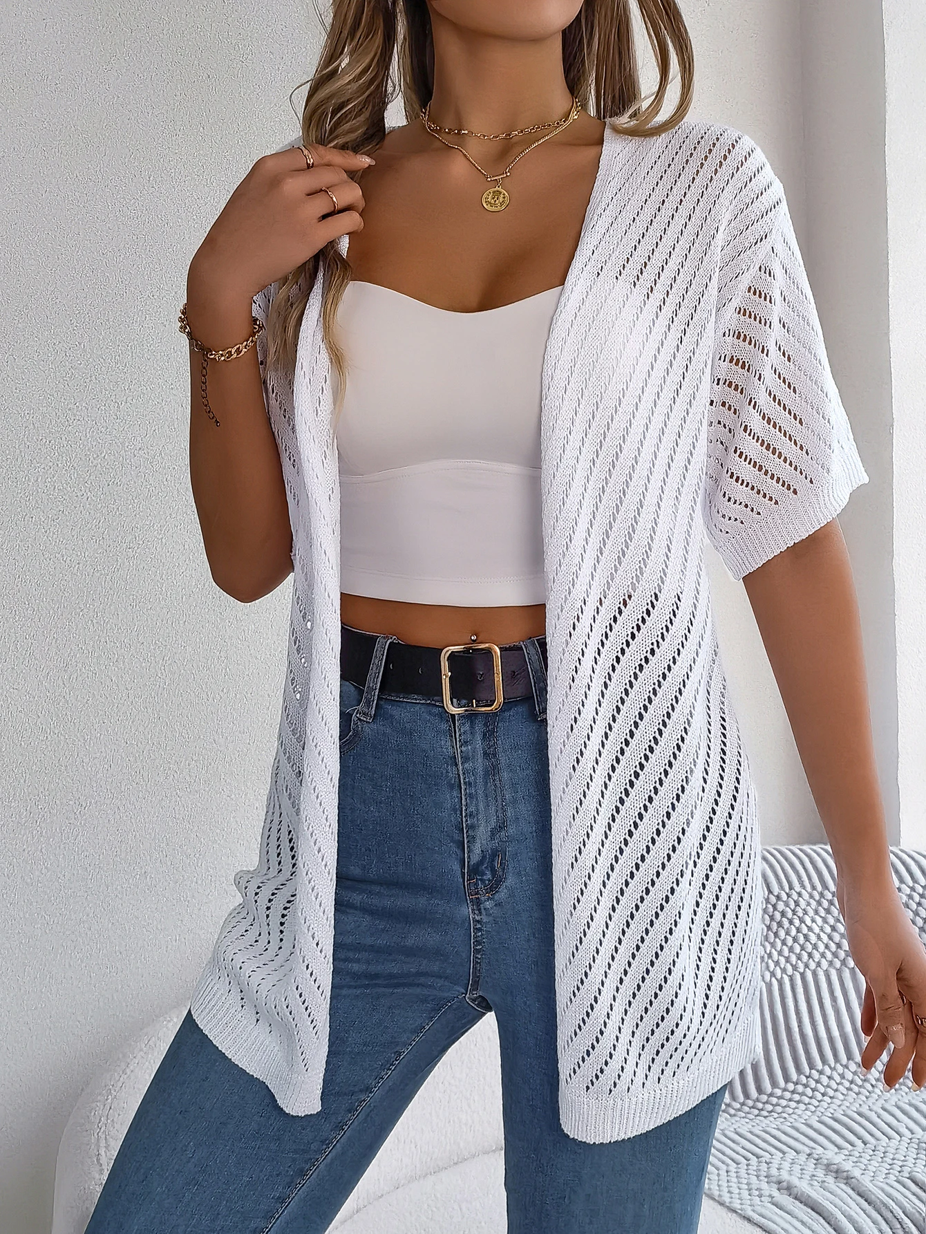 Breeze Chevron Knit Cardigan