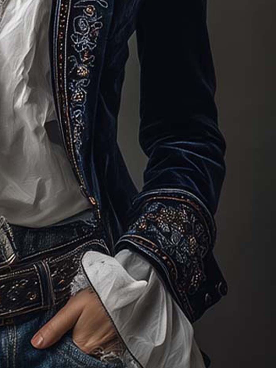 Federica™ | Vintage Embroidered Blazer