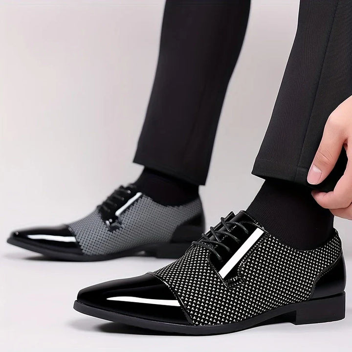 Cavallo Patterned Knit Oxford