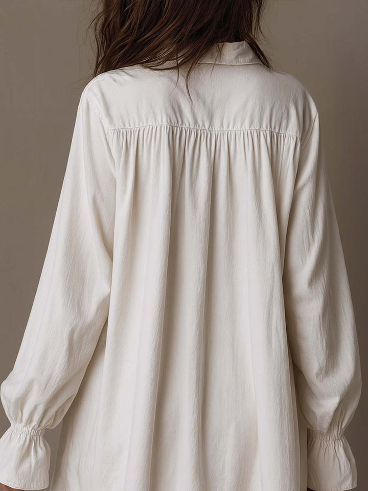 Lucia | Lace-Embellished Shirt Dress