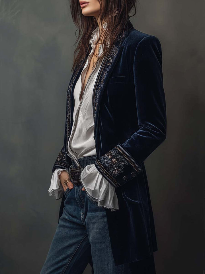 Federica™ | Vintage Embroidered Blazer