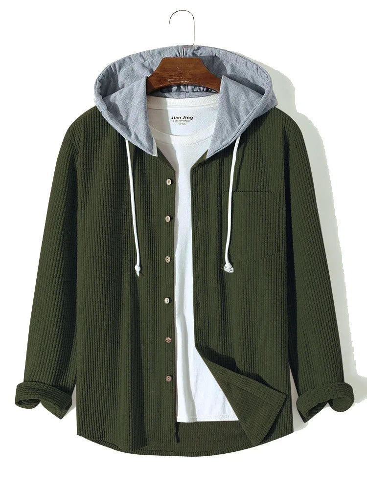 Laidback Knit Hoodie Shirt