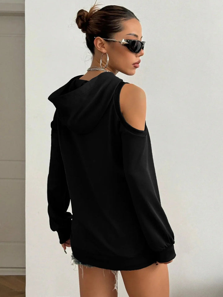 Essentia Off-Shoulder Hoodie