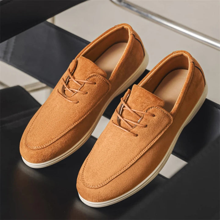 Delano Lace-up Suede Loafer