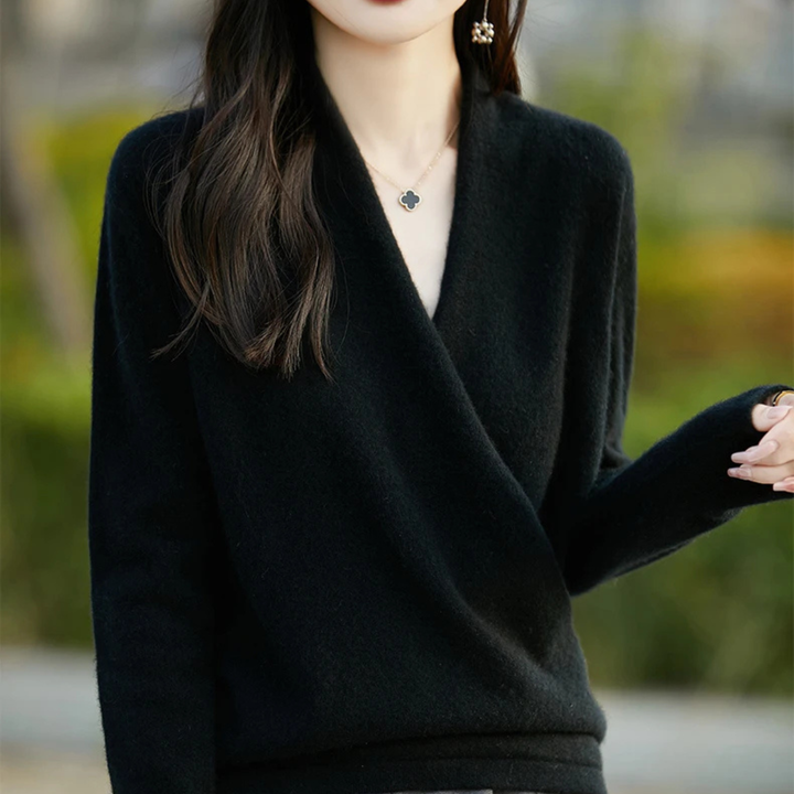 Vivienne Cashmere Wrap Sweater