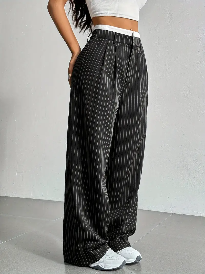Waveline Pinstripe Trouser