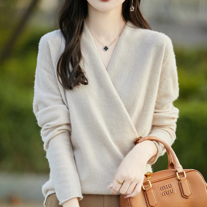 Vivienne Cashmere Wrap Sweater