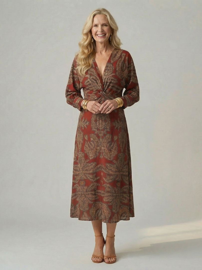 Lune | Eco-Friendly Midi Wrap Dress