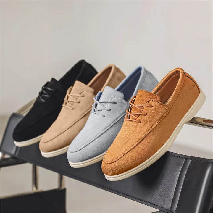 Delano Lace-up Suede Loafer