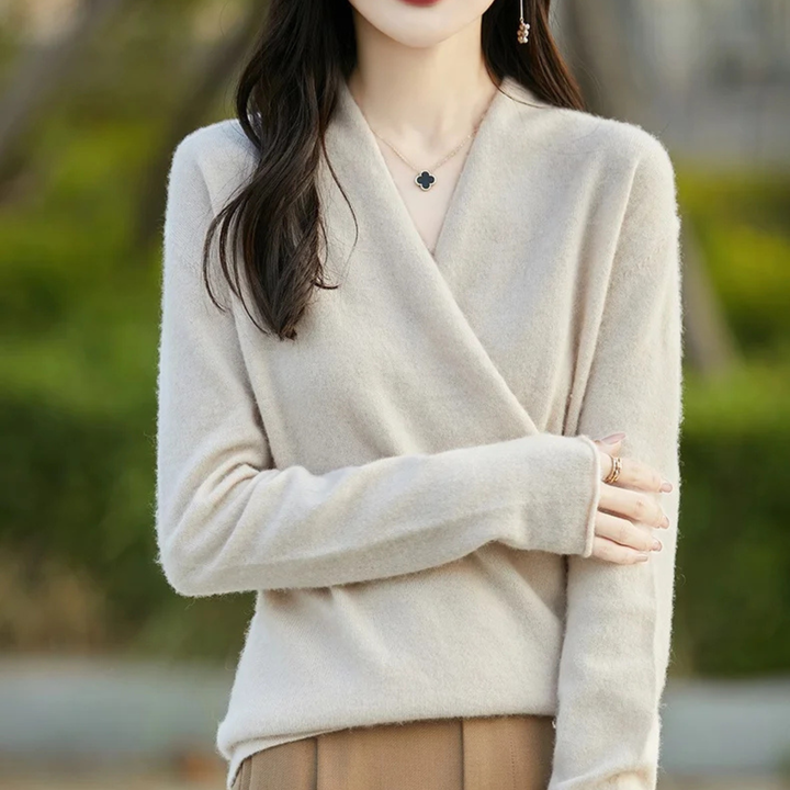 Vivienne Cashmere Wrap Sweater