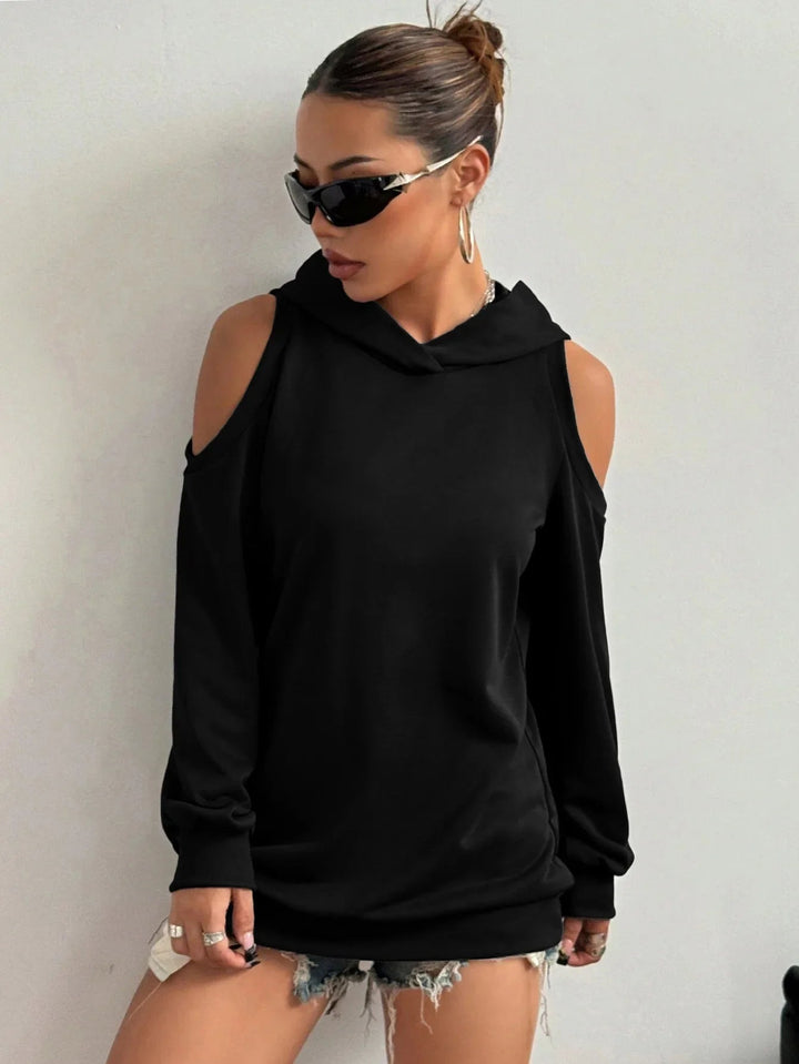 Essentia Off-Shoulder Hoodie