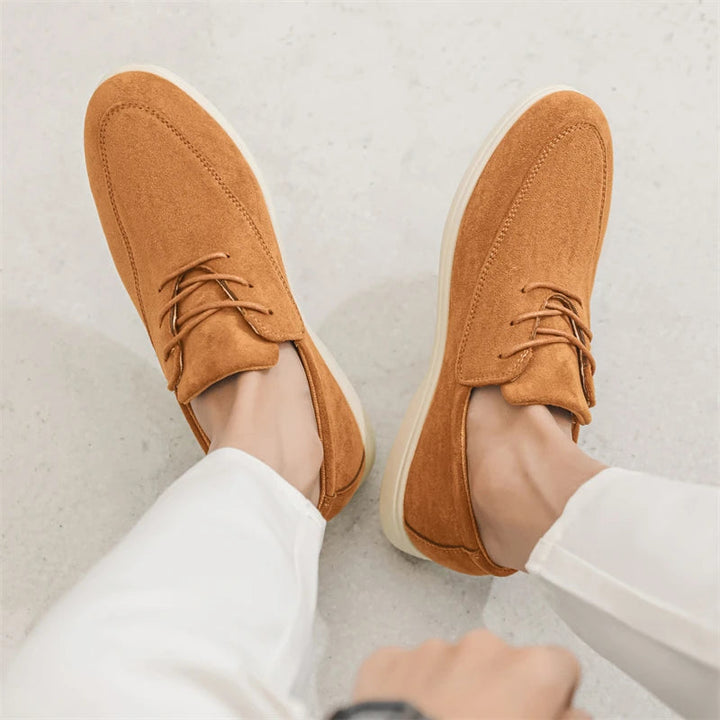 Delano Lace-up Suede Loafer