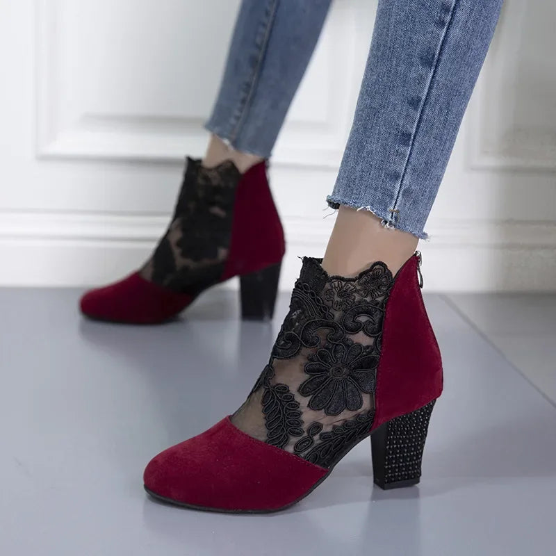Twilight Lace Ankle Heel