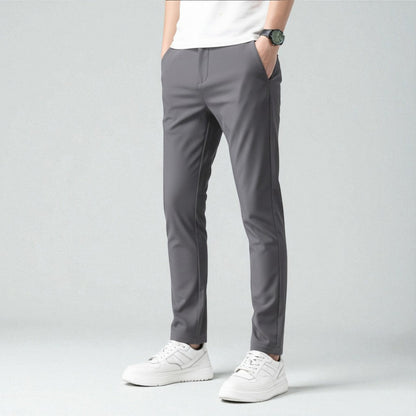 Men's Slim Fit Tech Chinos - Flat Front - Side Pockets