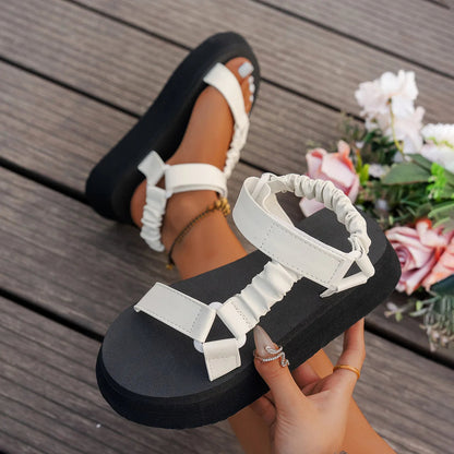 Aura Iridescent Platform Sandal