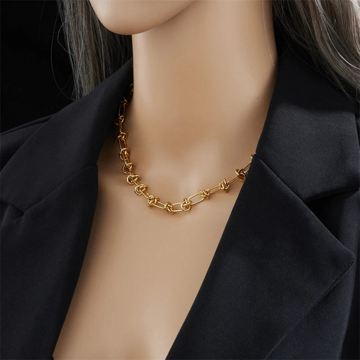 Aviana Knot Necklace & Bracelet Set