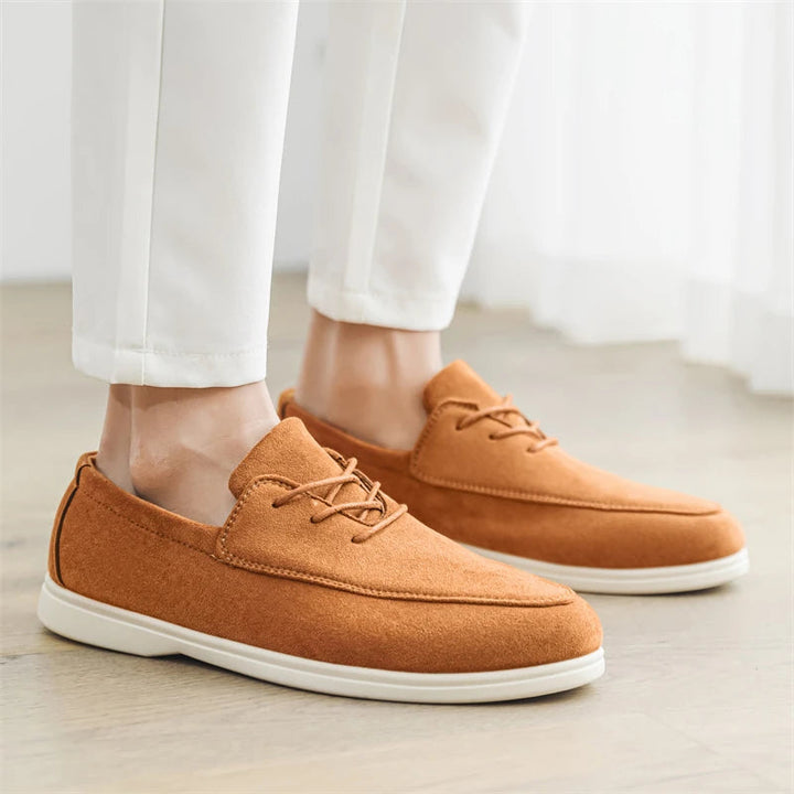 Delano Lace-up Suede Loafer
