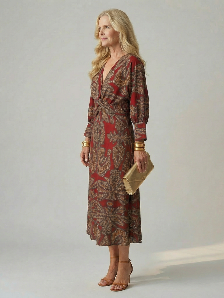 Lune | Eco-Friendly Midi Wrap Dress