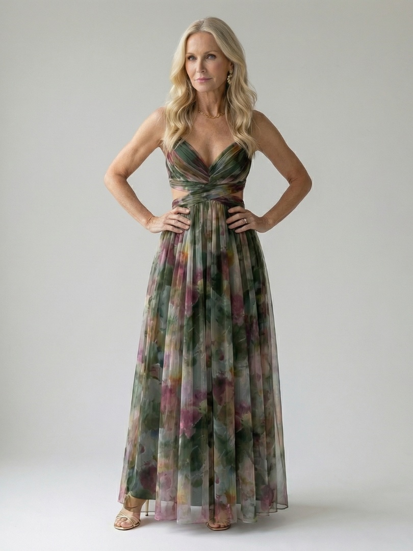 Isel | Cozy Maxi Dress with Soft Wrap Design