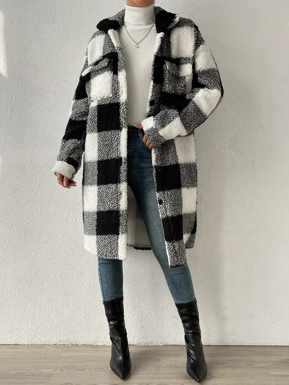 Weekend Plaid Sherpa Jacket