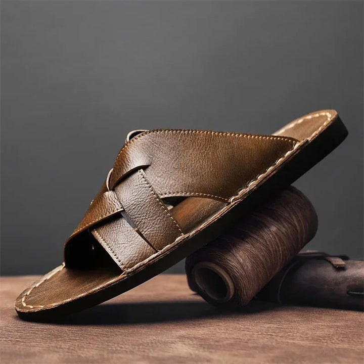 San Luca Leather Slide