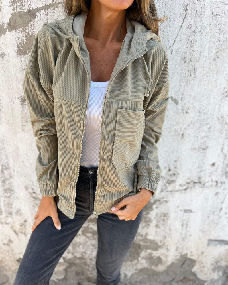 Èze Corduroy Zip Hoodie