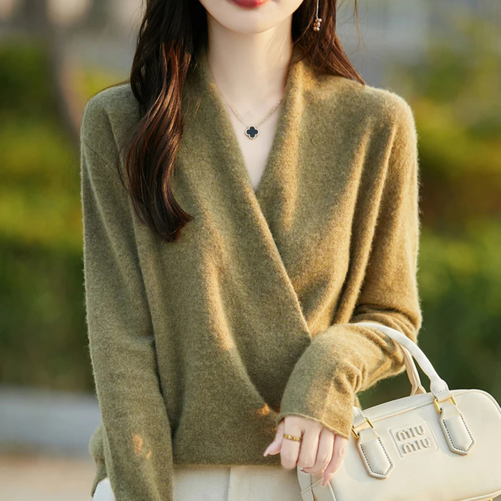 Vivienne Cashmere Wrap Sweater