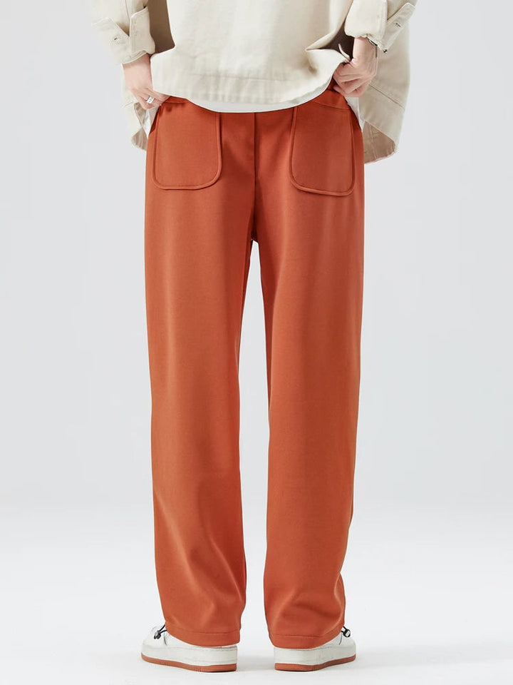 Men's Tapered Jogger Pants - Elasticated Cuff Pleat Front