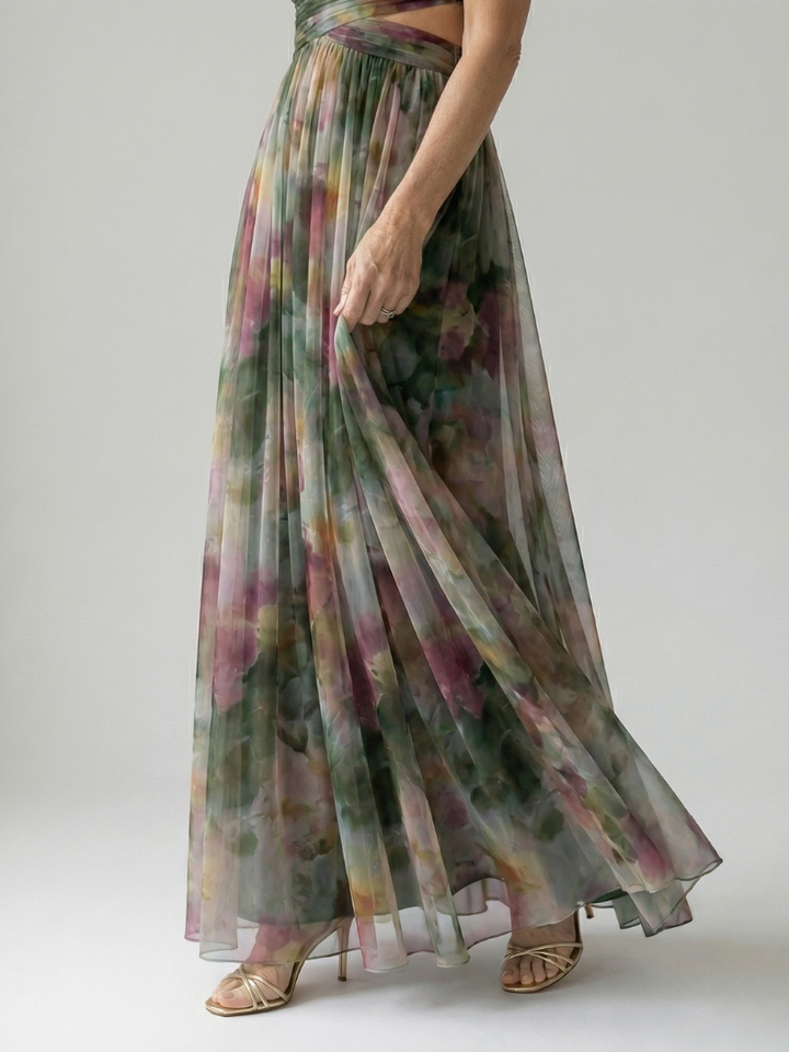 Isel | Cozy Maxi Dress with Soft Wrap Design