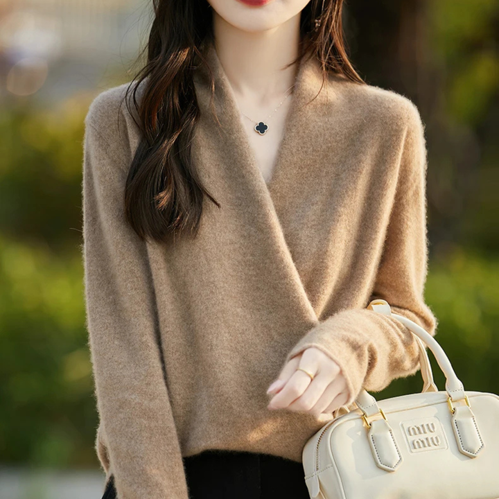 Vivienne Cashmere Wrap Sweater
