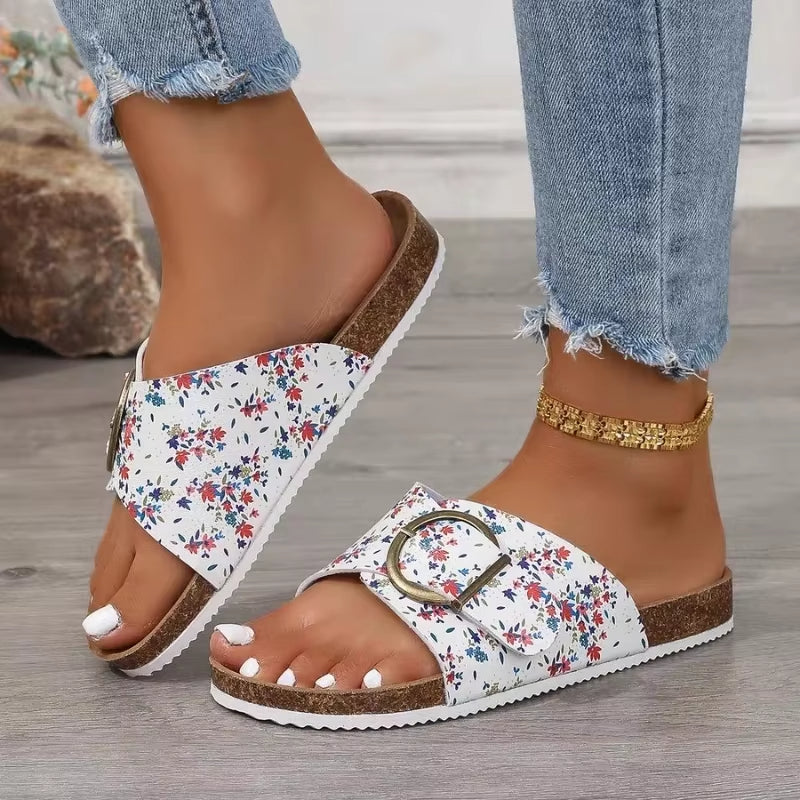 Bellevue Buckle Mule Slide