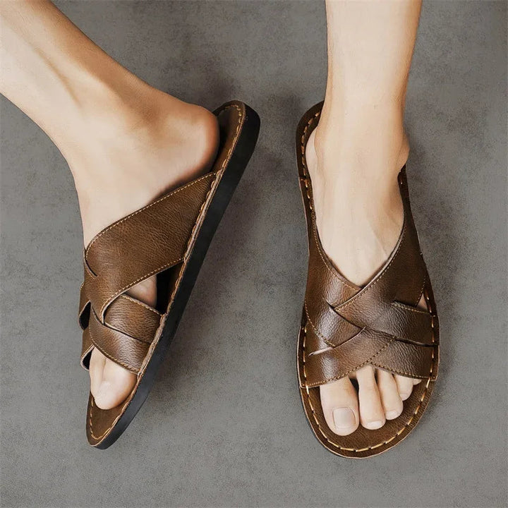 San Luca Leather Slide