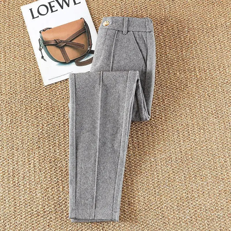 Amelia Herringbone Trouser
