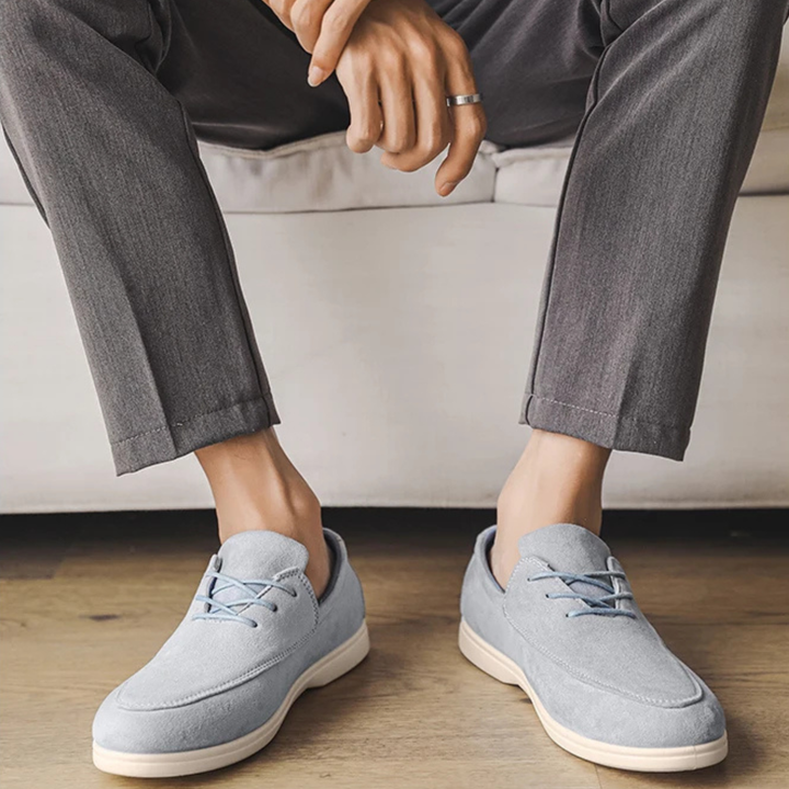 Delano Lace-up Suede Loafer