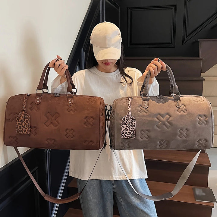 Axis Suede Weekender Bag
