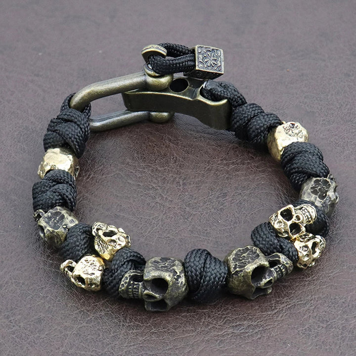 Skull Braided Paracord Bracelet