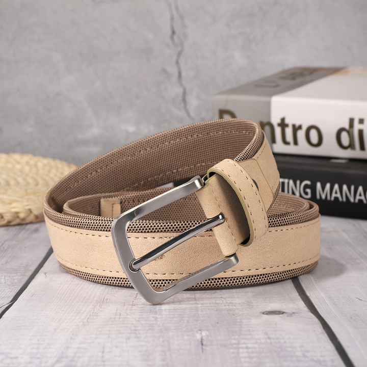 Slate & Suede Leather Belt