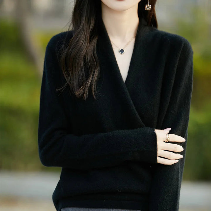 Vivienne Cashmere Wrap Sweater