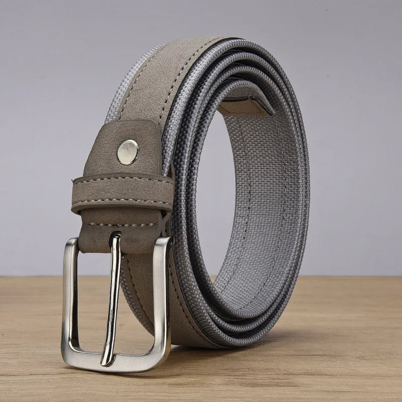 Slate & Suede Leather Belt