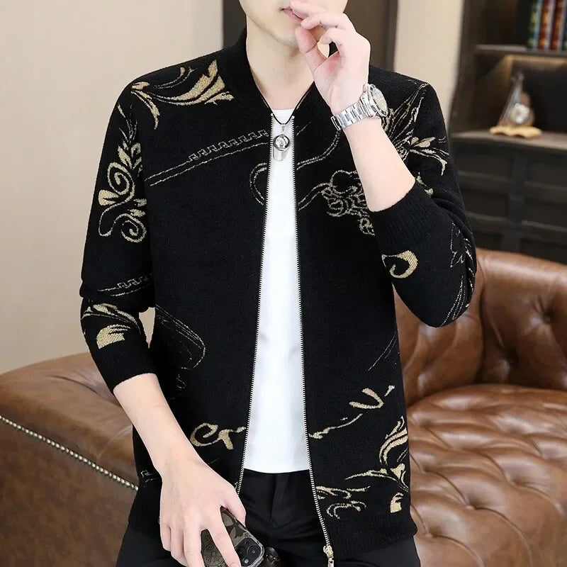 Dragon Crest Wool Cardigan