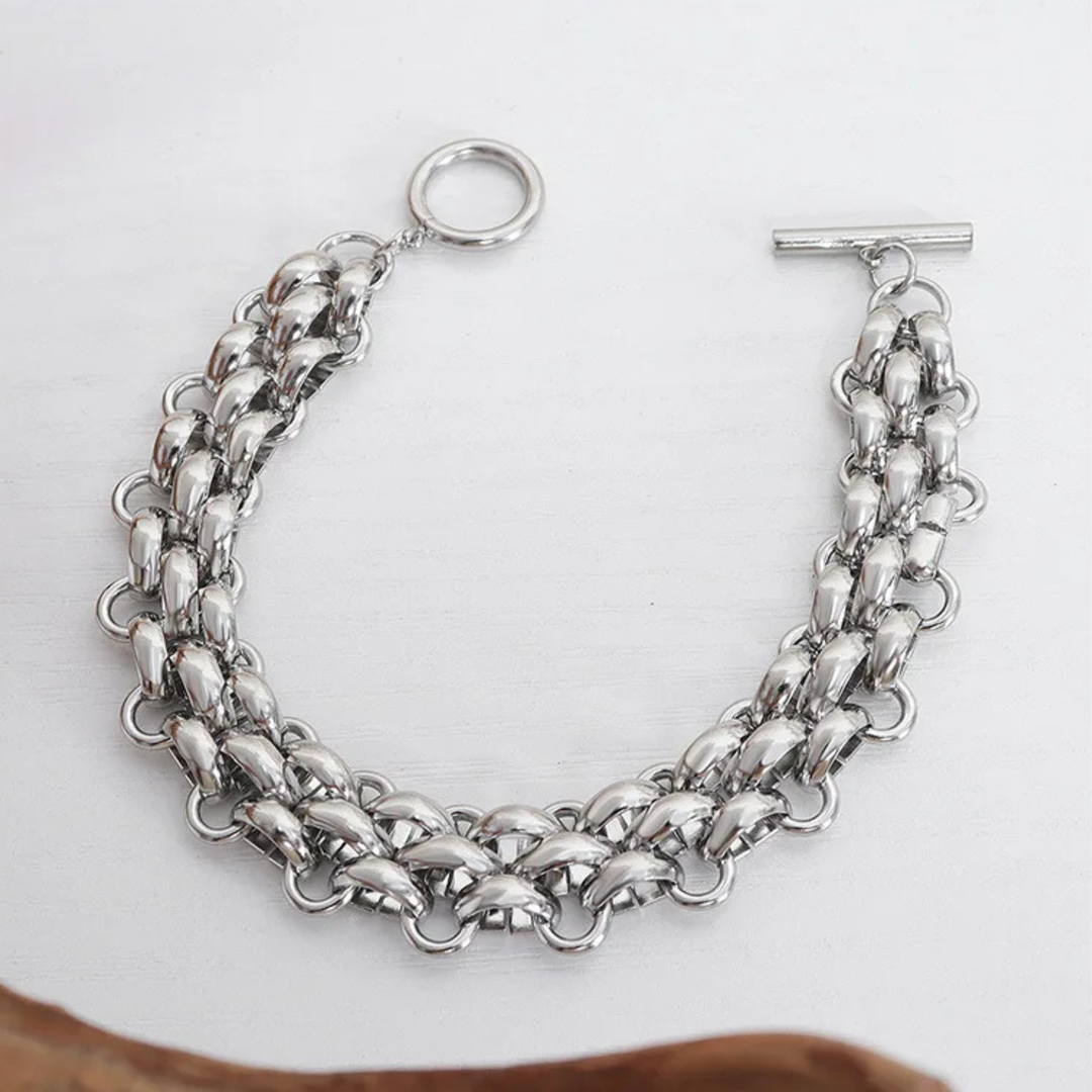 Signature Link Necklace & Bracelet Set