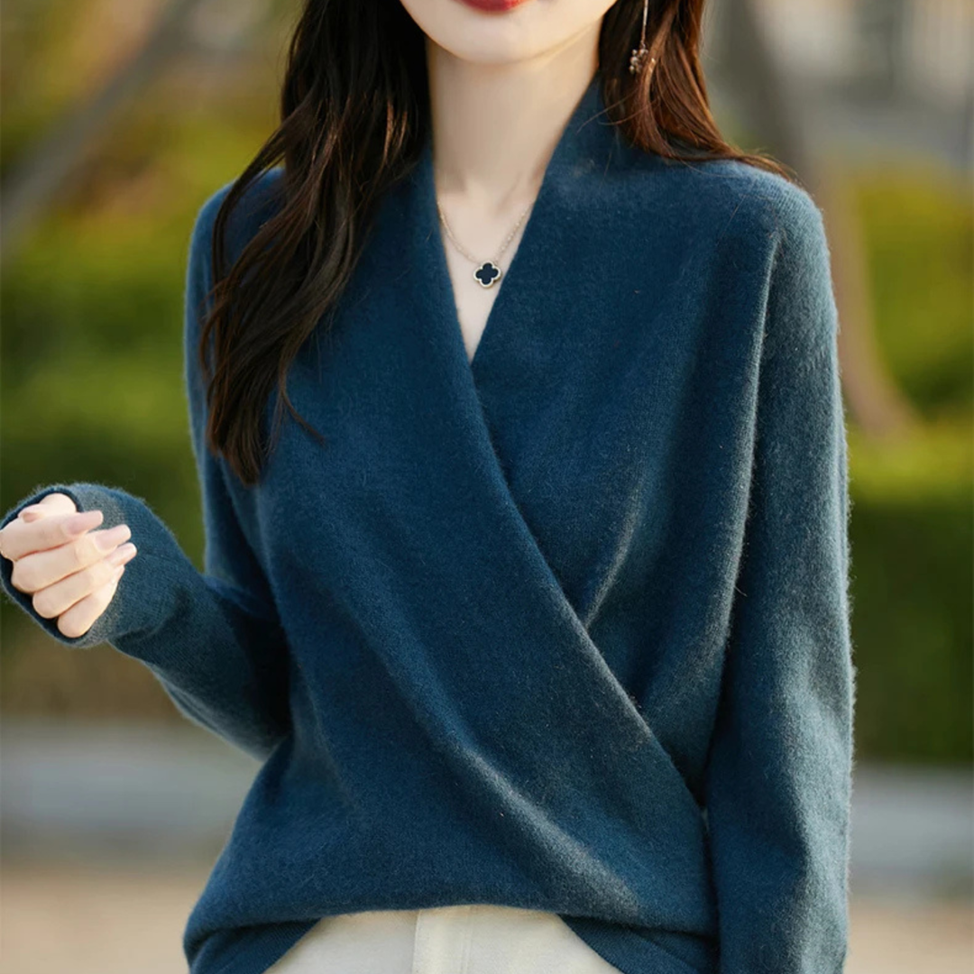 Vivienne Cashmere Wrap Sweater