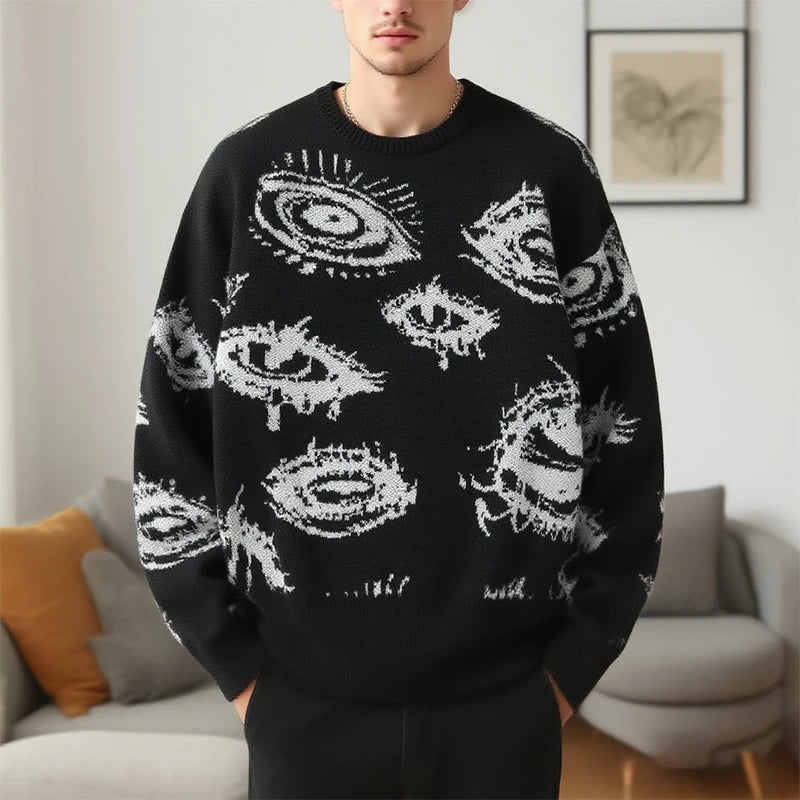 Eye Thread Knit Sweater