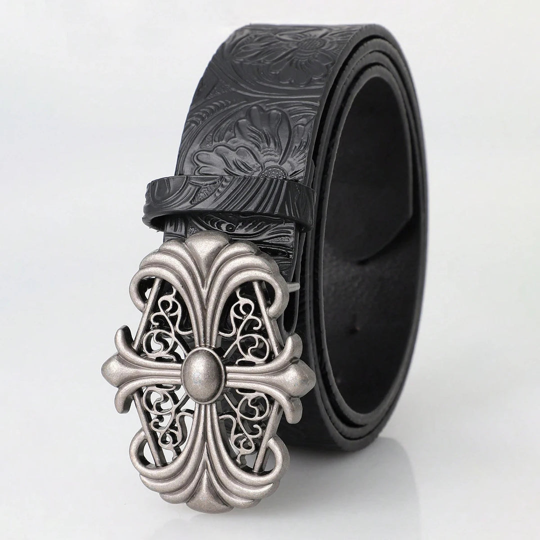Sanctum Silver Leather Belt