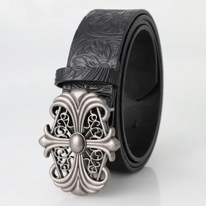 Sanctum Silver Leather Belt