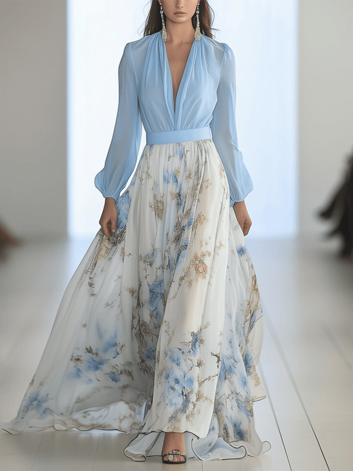 Zara | Chic Floral Maxi Gown