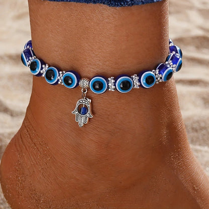 Saphira Evil Eye Charm Anklet