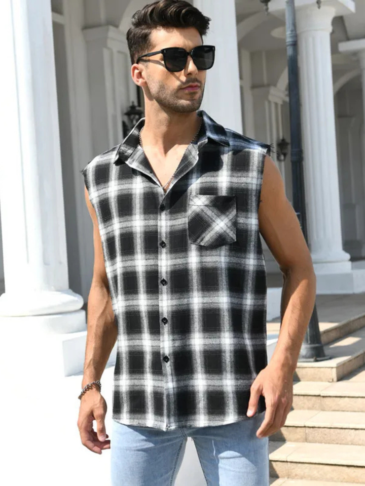 Maverick Plaid Flannel Vest
