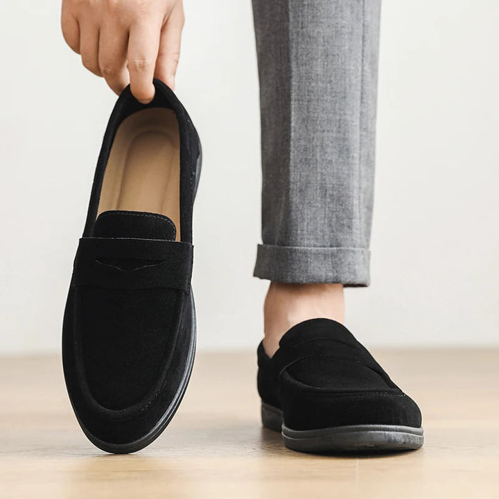 Belfort Suede Penny Loafer