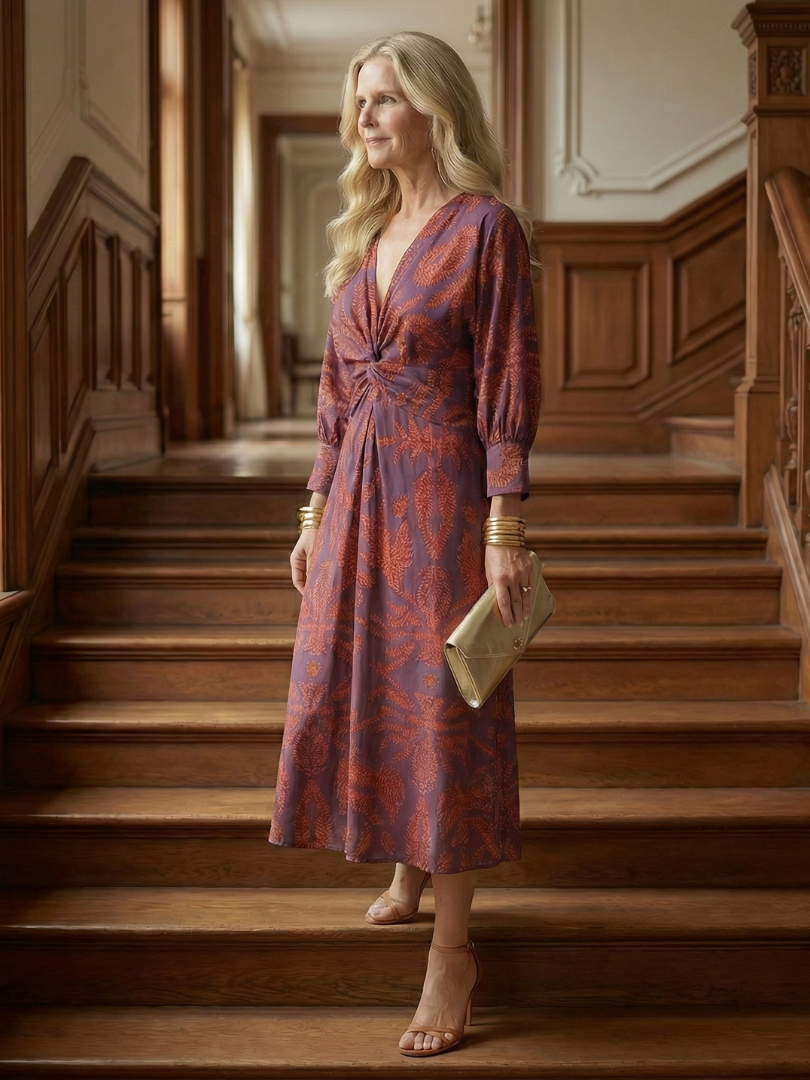 Lune | Eco-Friendly Midi Wrap Dress